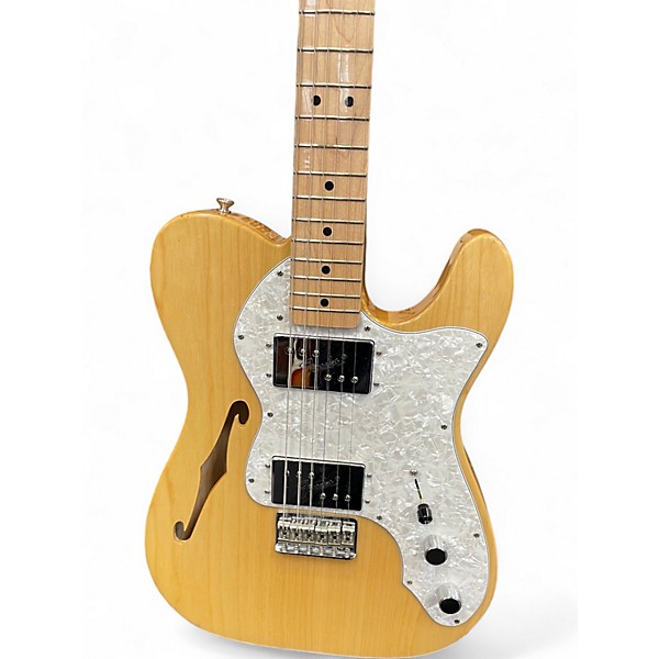 Used 2018 Fender Modern Thinline Telecaster Natural Hollow Body Electric Guitar