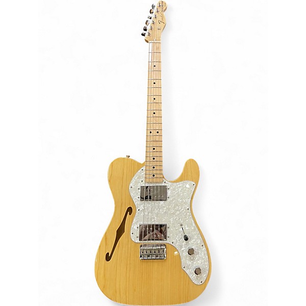 Used 2018 Fender Modern Thinline Telecaster Natural Hollow Body Electric Guitar