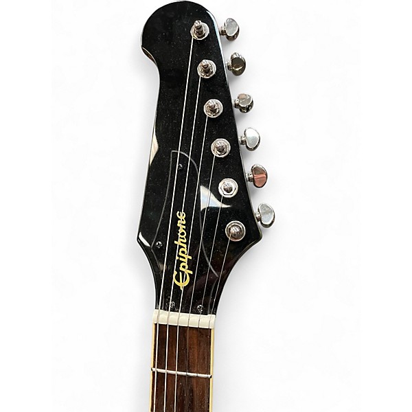 Used Epiphone Limited Run Firebird Drab Green Solid Body Electric Guitar