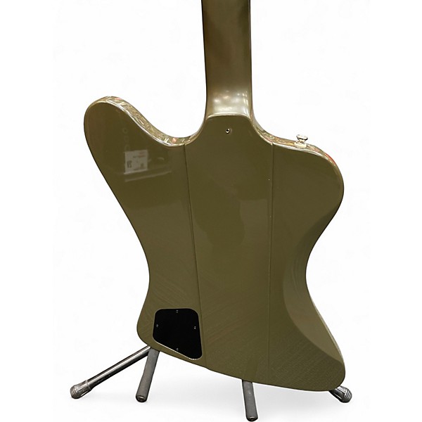 Used Epiphone Limited Run Firebird Drab Green Solid Body Electric Guitar