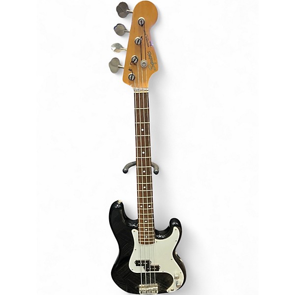 Used Squier Precision Bass MIJ Black Solid Body Electric Guitar