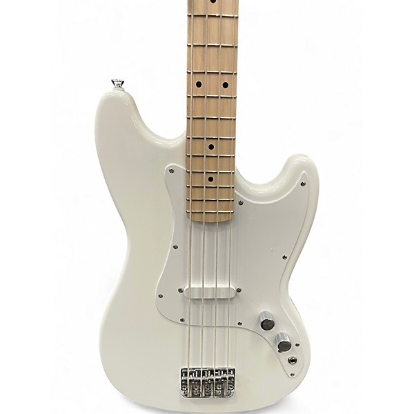 Used 2025 Squier SONIC BRONCO BASS Arctic White Electric Bass Guitar