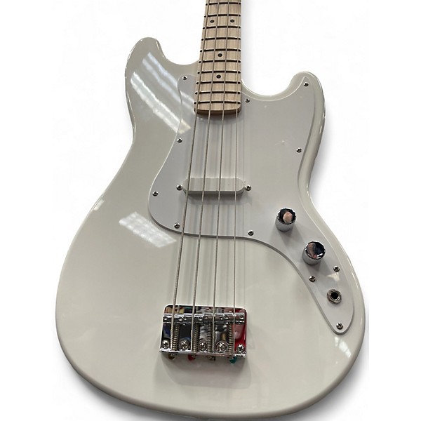 Used 2025 Squier SONIC BRONCO BASS Arctic White Electric Bass Guitar