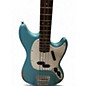 Used Fender Justin Meldal-Johnsen Road Worn Mustang Daphne Blue Electric Bass Guitar