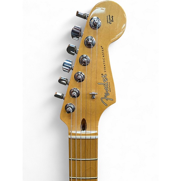 Used Fender American Standard Stratocaster Olympic White Solid Body Electric Guitar