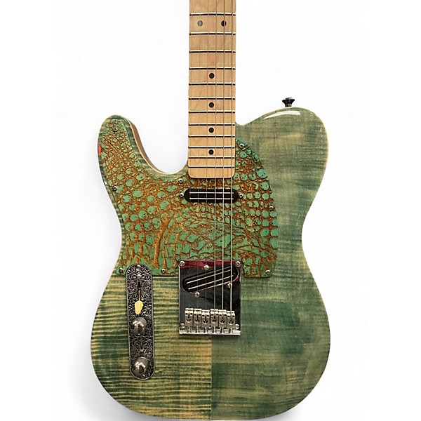 Used Michael Kelly T STYLE LEFT HANDED Ocean Turquoise Solid Body Electric Guitar