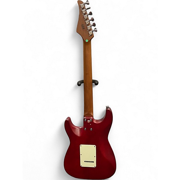 Used Eart LEFT HANDED STANDARD S STYLE Red Solid Body Electric Guitar