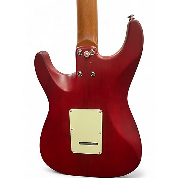 Used Eart LEFT HANDED STANDARD S STYLE Red Solid Body Electric Guitar