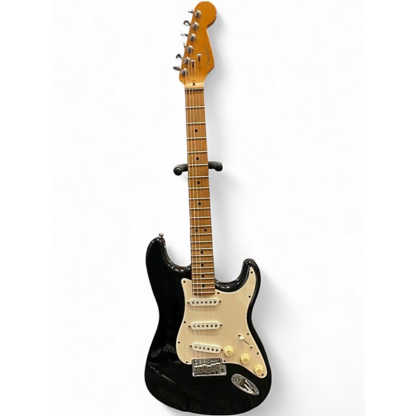 Used Fender American Standard Stratocaster Black Solid Body Electric Guitar