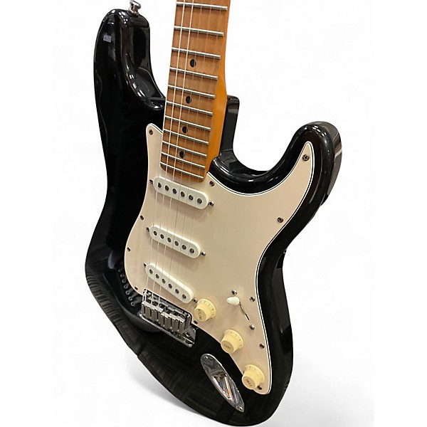 Used Fender American Standard Stratocaster Black Solid Body Electric Guitar