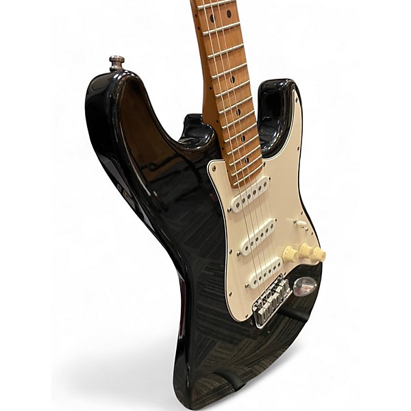 Used Fender American Standard Stratocaster Black Solid Body Electric Guitar