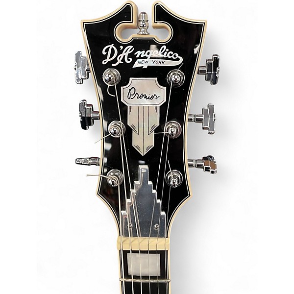 Used D'Angelico Premier Series SS White Hollow Body Electric Guitar