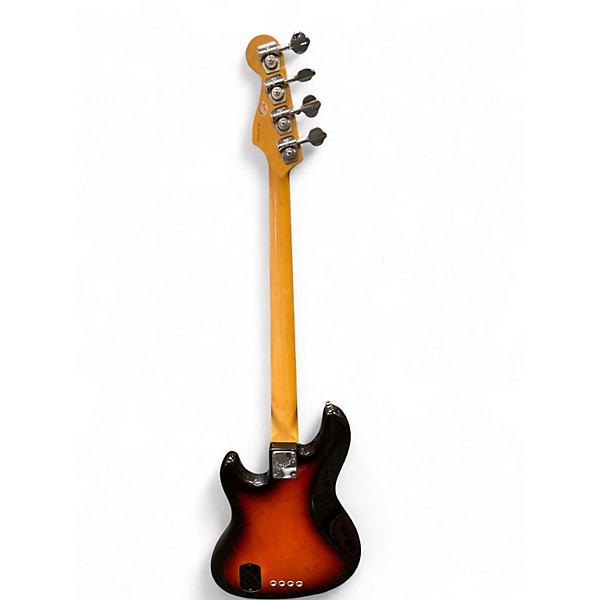 Vintage 1996 Fender Deluxe Jazz Bass 3 Tone Sunburst Electric Bass Guitar