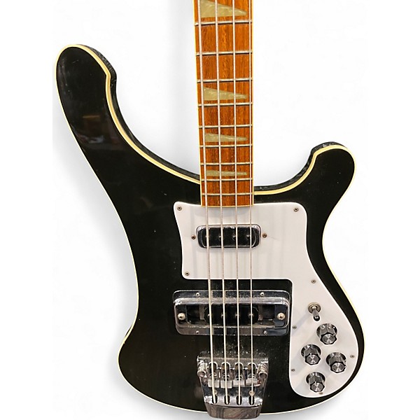 Vintage 1977 Rickenbacker 4001 Black Electric Bass Guitar