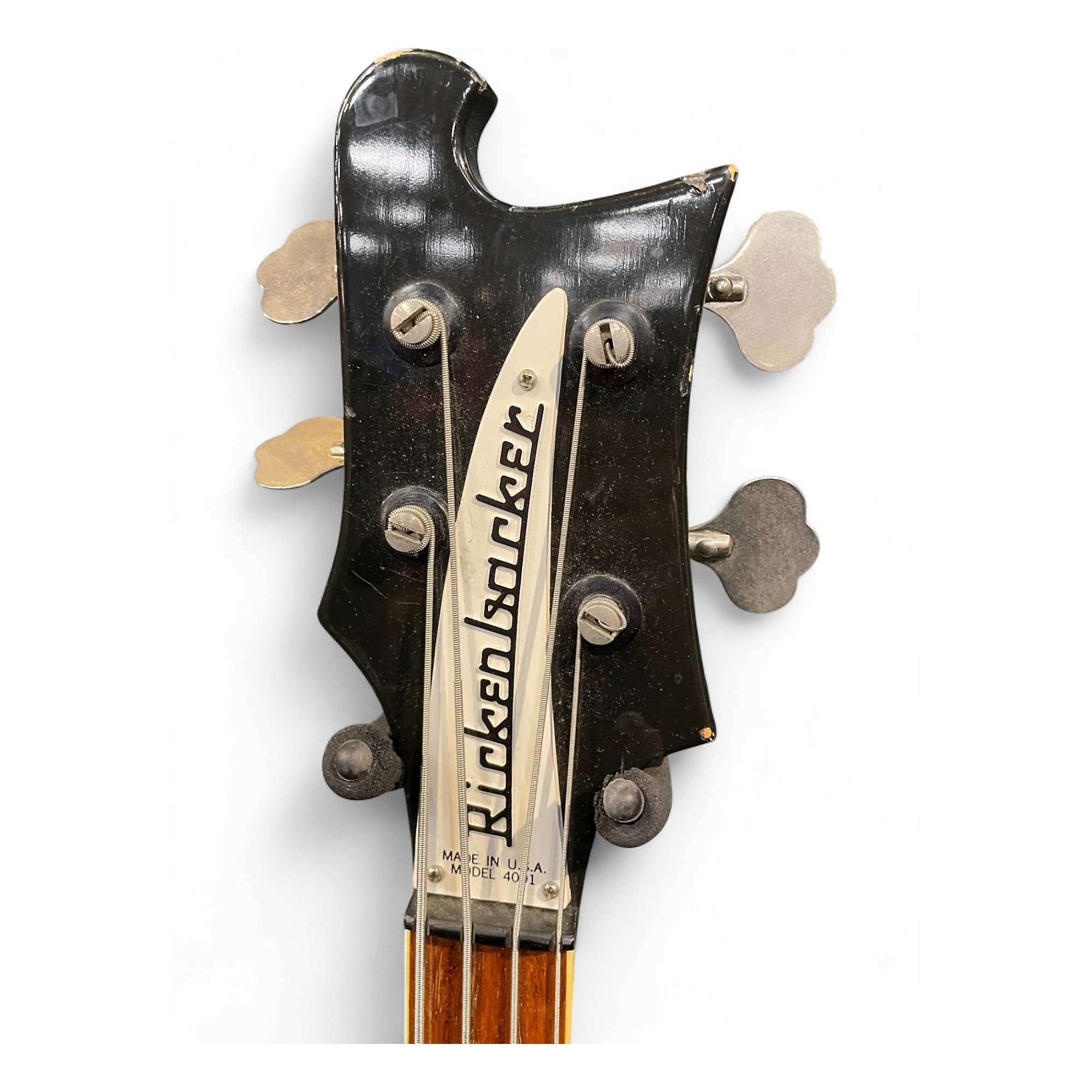 Vintage 1977 Rickenbacker 4001 Black Electric Bass Guitar Black