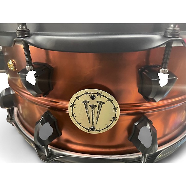 Used SJC Drums 14in  jay weinberg the crucible snare alpha brass Drum