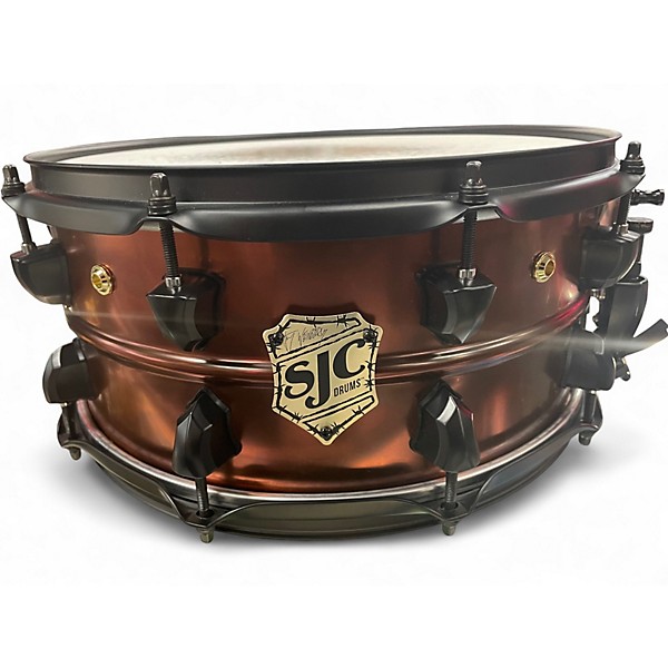 Used SJC Drums 14in  jay weinberg the crucible snare alpha brass Drum