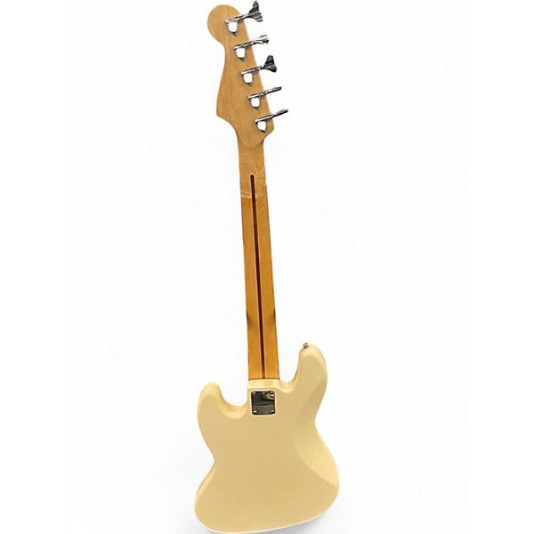 Used Fender Standard Jazz Bass 5-String Olympic White Electric Bass Guitar