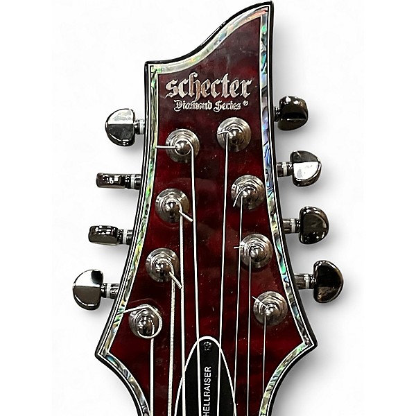 Used Schecter Guitar Research Hellraiser c-8 Black Cherry Solid Body Electric Guitar
