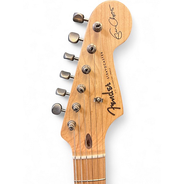 Used Fender Artist Series Eric Clapton Stratocaster Olympic White Solid Body Electric Guitar
