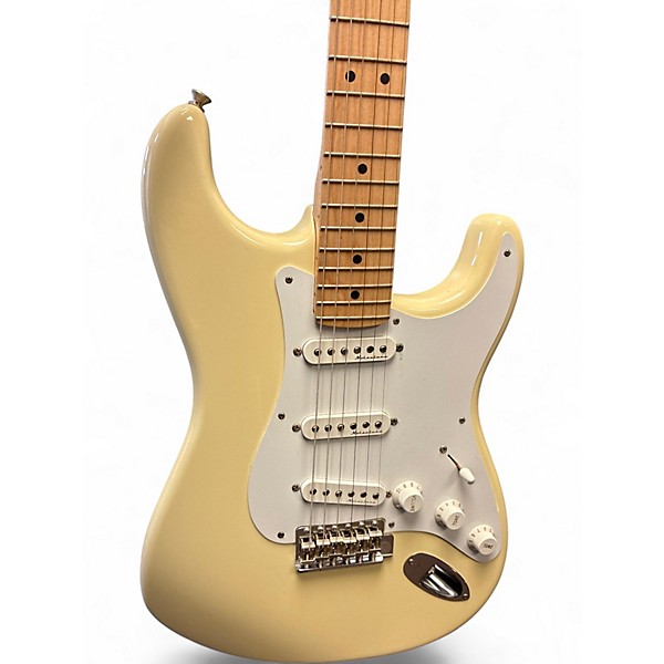 Used Fender Artist Series Eric Clapton Stratocaster Olympic White Solid Body Electric Guitar