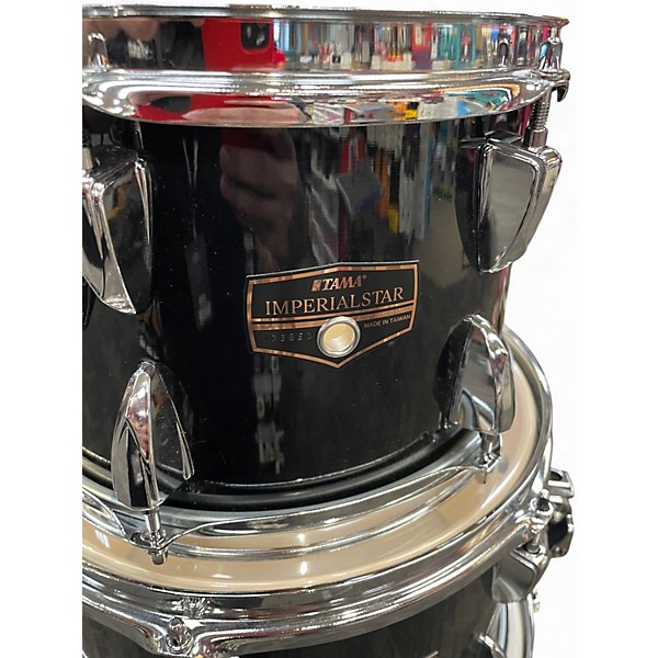 Used TAMA 7 Piece Imperialstar Black Drum Kit