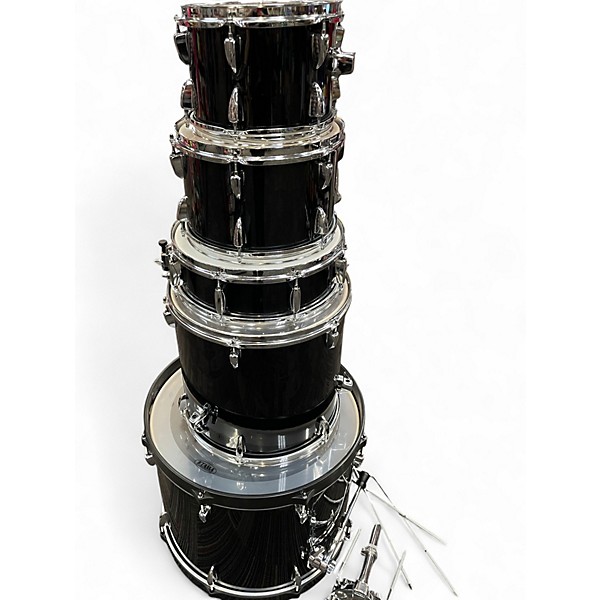 Used TAMA 7 Piece Imperialstar Black Drum Kit