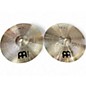 Used MEINL 14in HCS Hi Hat Pair Cymbal thumbnail