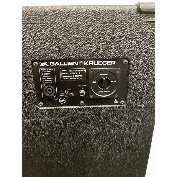 Used Gallien-Krueger Neo 410 800W 8Ohm 4x10 Bass Cabinet