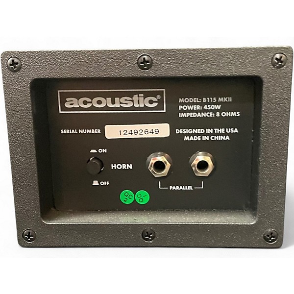 Used Acoustic B115MKII 1x15 Bass Cabinet