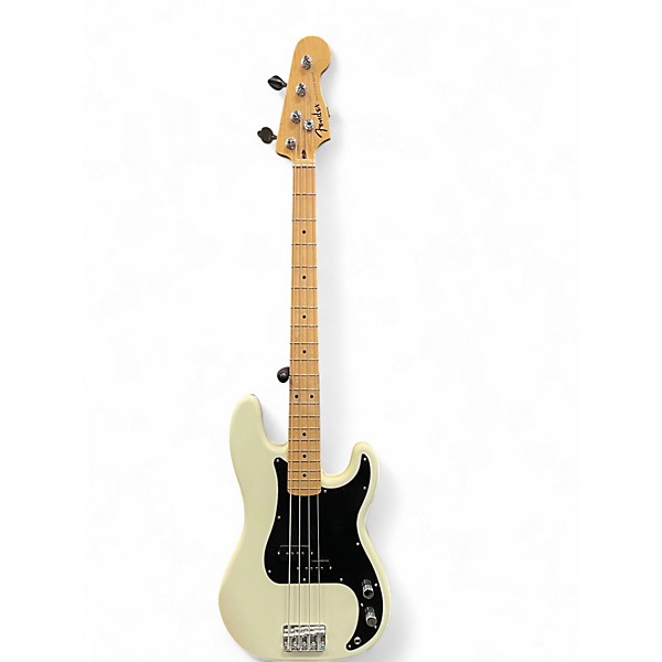 Used 2025 Fender Standard Precision Bass White Electric Bass Guitar