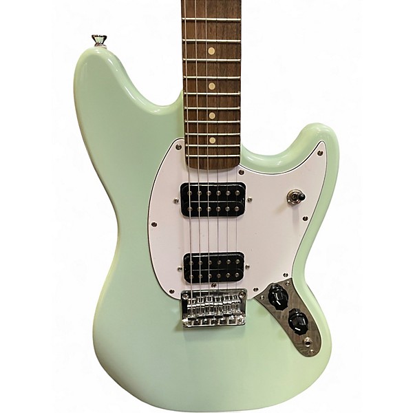 Used Squier Sonic Mustang HH Surf Green Solid Body Electric Guitar