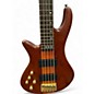 Used Schecter Guitar Research Stiletto Studio 5 String Left Handed Satin Honey Electric Bass Guitar