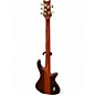 Used Schecter Guitar Research Stiletto Studio 5 String Left Handed Satin Honey Electric Bass Guitar
