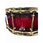 Used Mcd Percussion 14in Custom Snare Red Burst Drum
