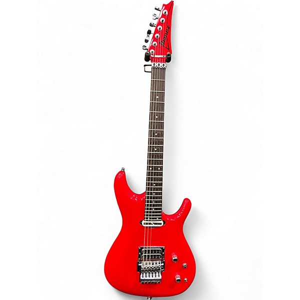 Used Ibanez JS2480MCR JOE SATRIANI SIGNATURE Metallic Red Solid Body Electric Guitar