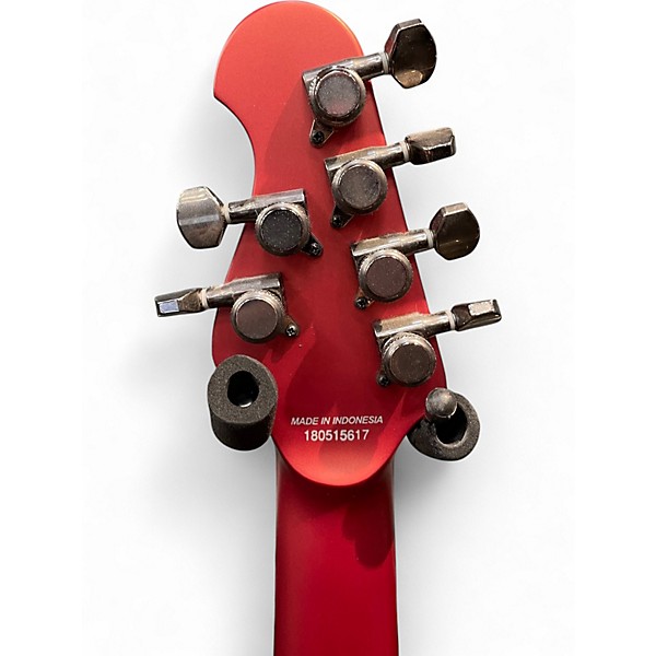 Used Sterling by Music Man MAJ100 JOHN PETRUCCI SIGNATURE ICED CRIMSON Solid Body Electric Guitar