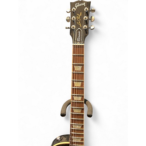 Used Gibson Les Paul Classic Ebony Solid Body Electric Guitar