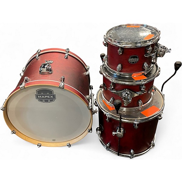 Used Mapex 5 Piece MARS Red Drum Kit