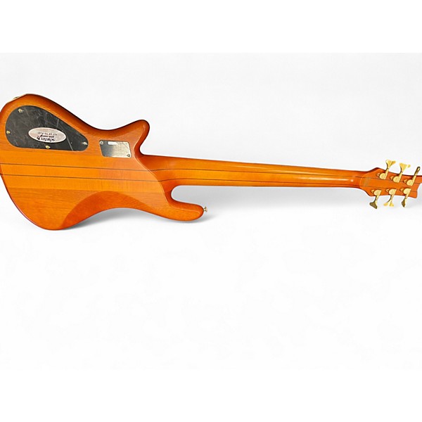 Used Schecter Guitar Research Stiletto Studio 6 String Natural Electric Bass Guitar