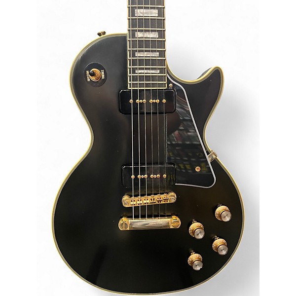 Used Epiphone 1955 Les Paul Custom Ebony Solid Body Electric Guitar