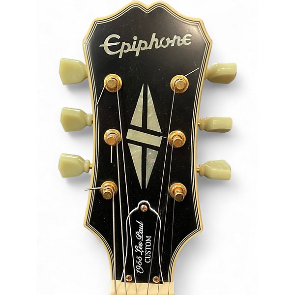 Used Epiphone 1955 Les Paul Custom Ebony Solid Body Electric Guitar