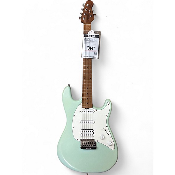 Used Sterling by Music Man Cutlass light green Solid Body Electric Guitar