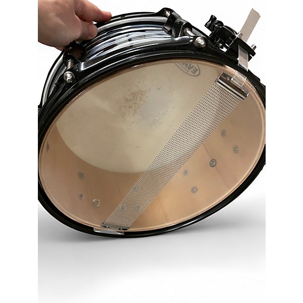 Used Dixon 13in DEMON SNAR  Black and Silver Drum