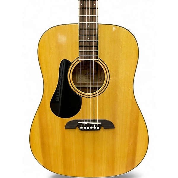 Used Alvarez RD26L Dreadnought Left Handed Natural Acoustic Guitar
