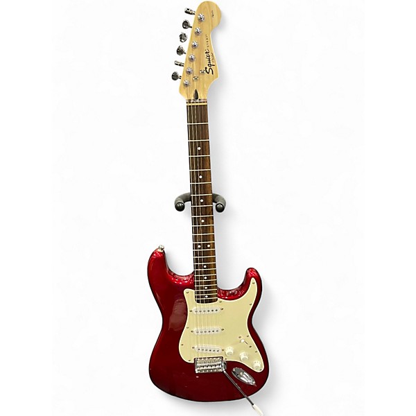 Used 2011 Squier Affinity Stratocaster Metallic Red Solid Body Electric Guitar