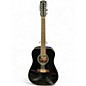 Used Fender DG16E-12 Black 12 String Acoustic Electric Guitar