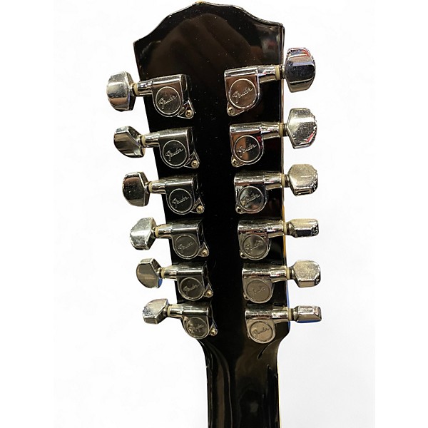 Used Fender DG16E-12 Black 12 String Acoustic Electric Guitar