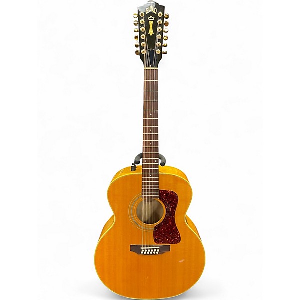 Vintage 1995 Guild JF30-12 Natural 12 String Acoustic Electric Guitar