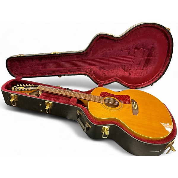 Vintage 1995 Guild JF30-12 Natural 12 String Acoustic Electric Guitar